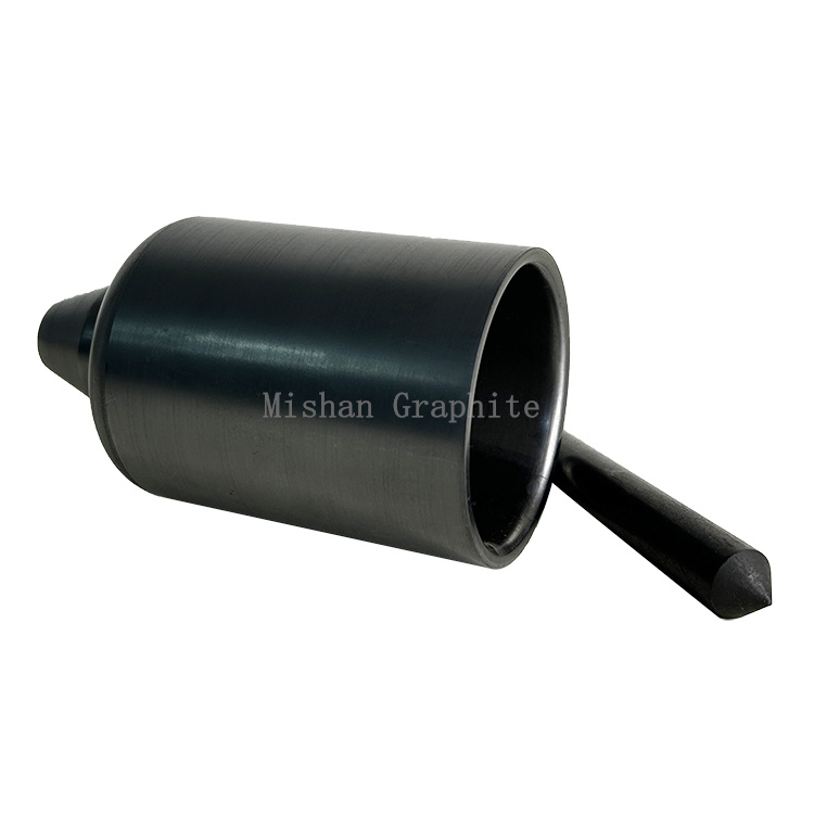 A Quality Graphite Crucibles With Plug Rod