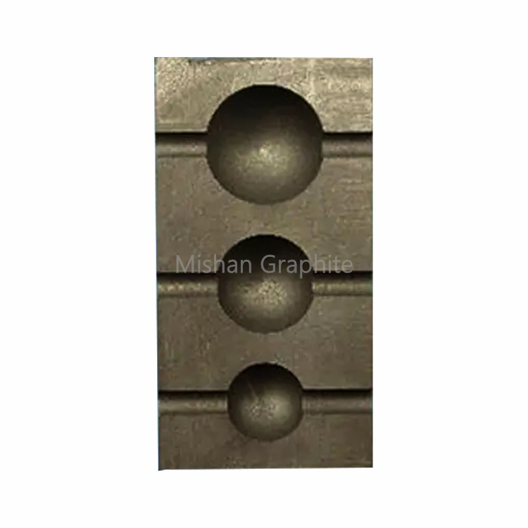 Low Ash Customized Graphite Mold For Metal Ball