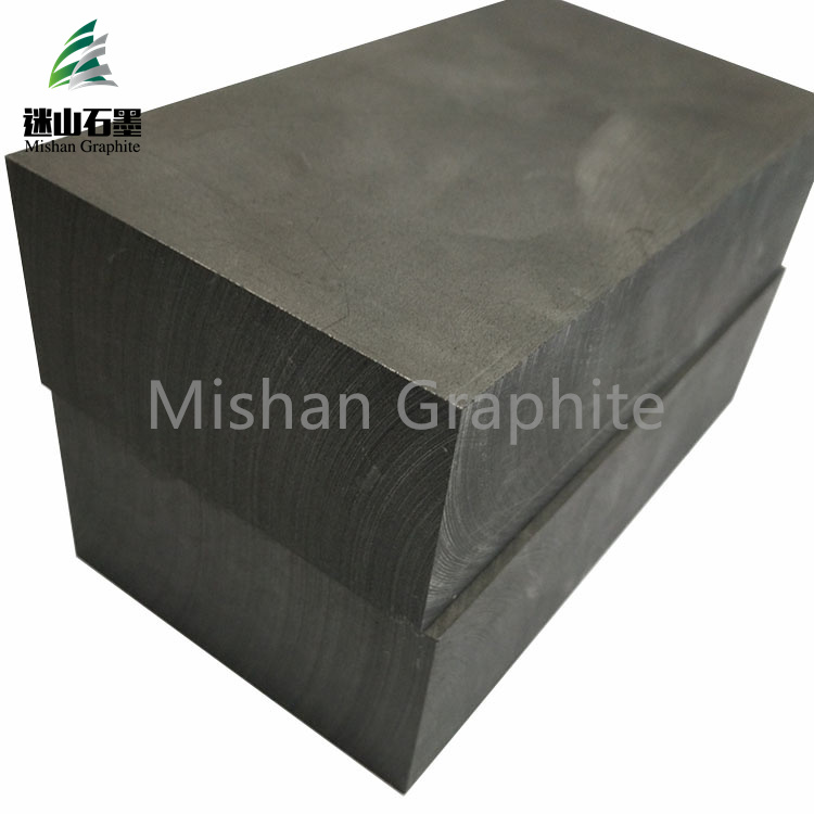 Carbon isostatic graphite block