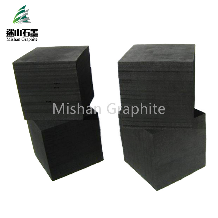 Carbon isostatic graphite block